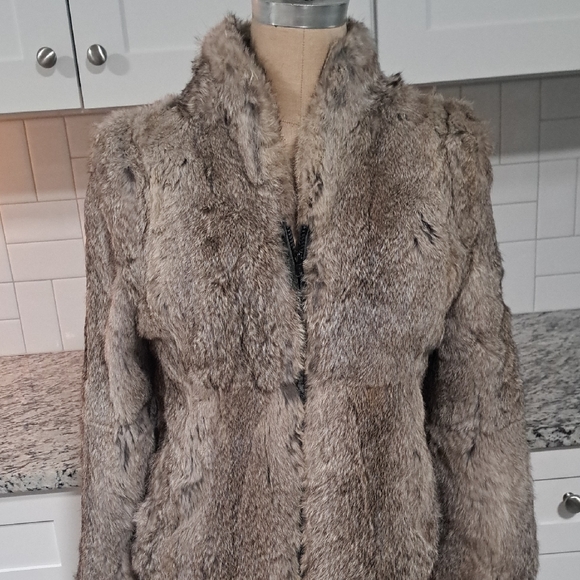 Vintage Jackets & Blazers - Vintage Rabbit Fur Teddy Jacket
